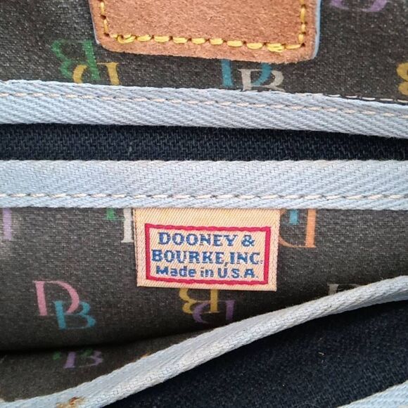 Dooney Bourke Women's Signature DB's Canvas Mini Satchel Bag Brown - Picture 6 of 7